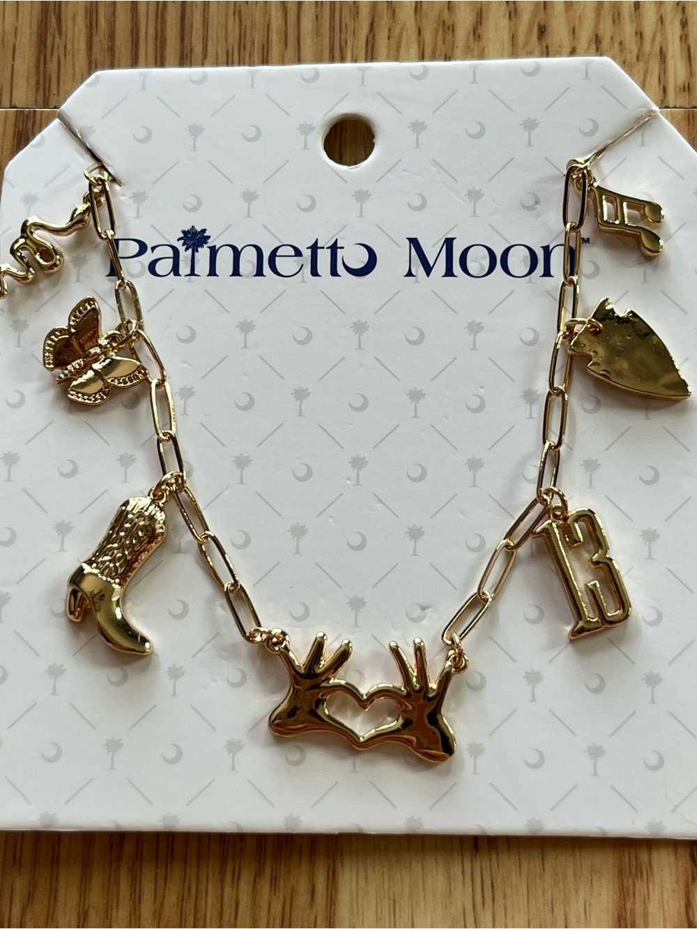 Palmetto Moon Taylor Swift themed charm necklace
